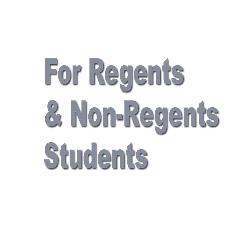 For Regents and Non Regents Students